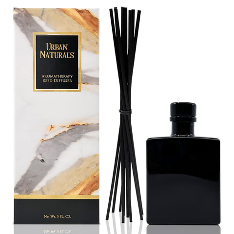 Urban Naturals vanilla bean reeds diffuse fragrance across the space.