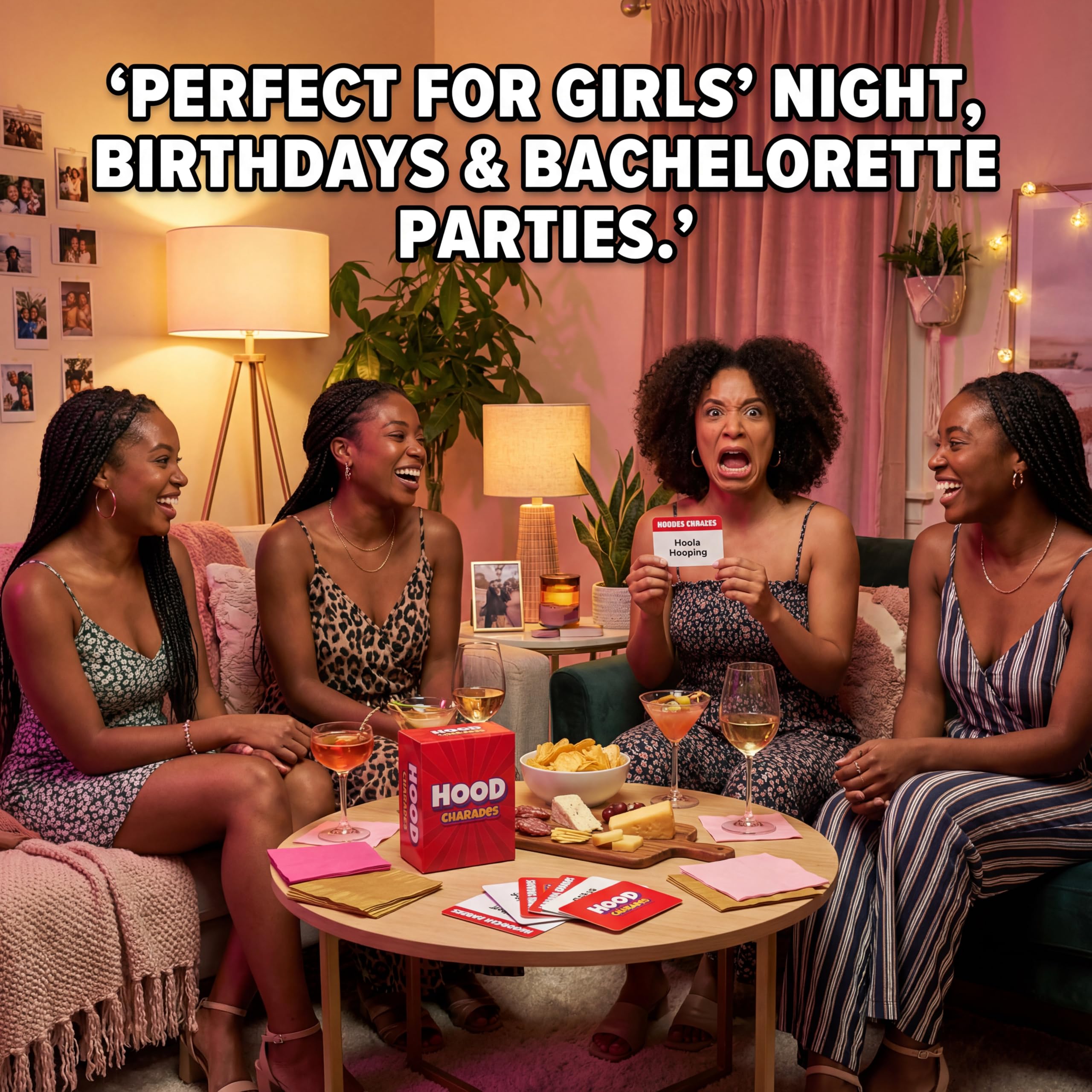 Urban Night Charades on the table, ideal for group bonding.