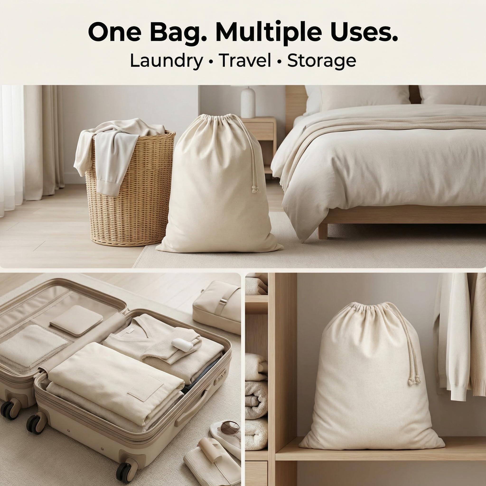 Urban Villa reusable hamper liner for organized, eco-friendly laundry.