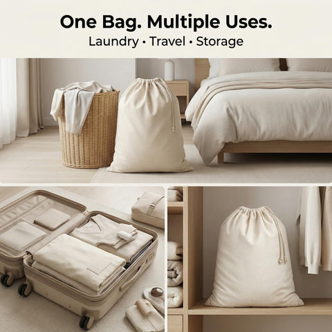 Urban Villa reusable hamper liner for organized, eco-friendly laundry.