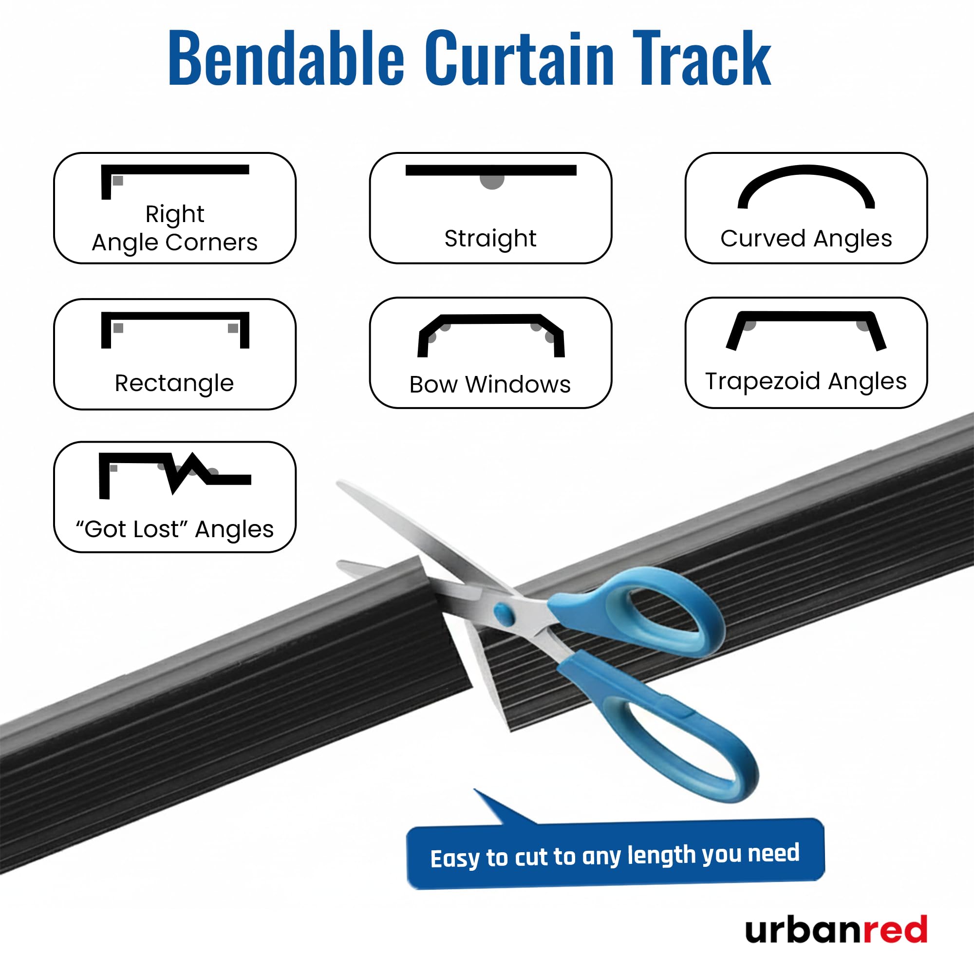 UrbanRed snap-on brackets simplify ceiling mounting.
