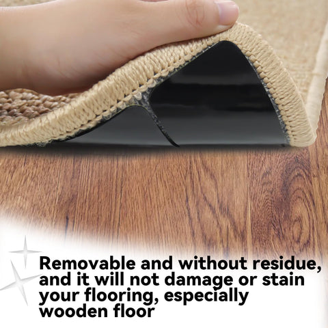 Urdar Brunnr rug grippers secure rug corners for flat appearance