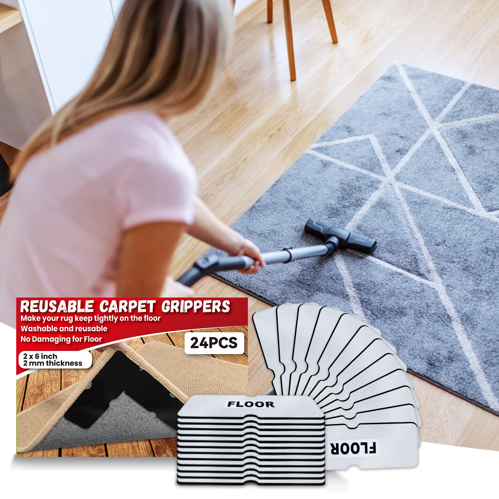 Urdar Brunnr durable rug grip tape maintains adhesion after cleaning
