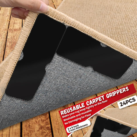 Urdar Brunnr rug grippers pack of 24 securing area rugs on wood floors