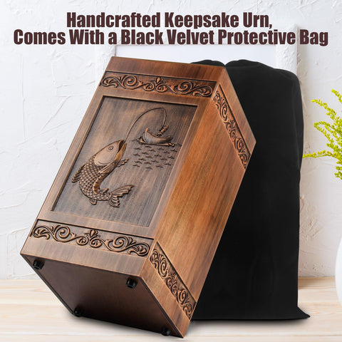 URNETERN urn dimensions 11.23 inches tall for versatile display