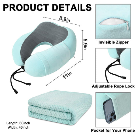 urnexttour duffel bag with hiking clasp keeps pillow and blanket secure on the go.