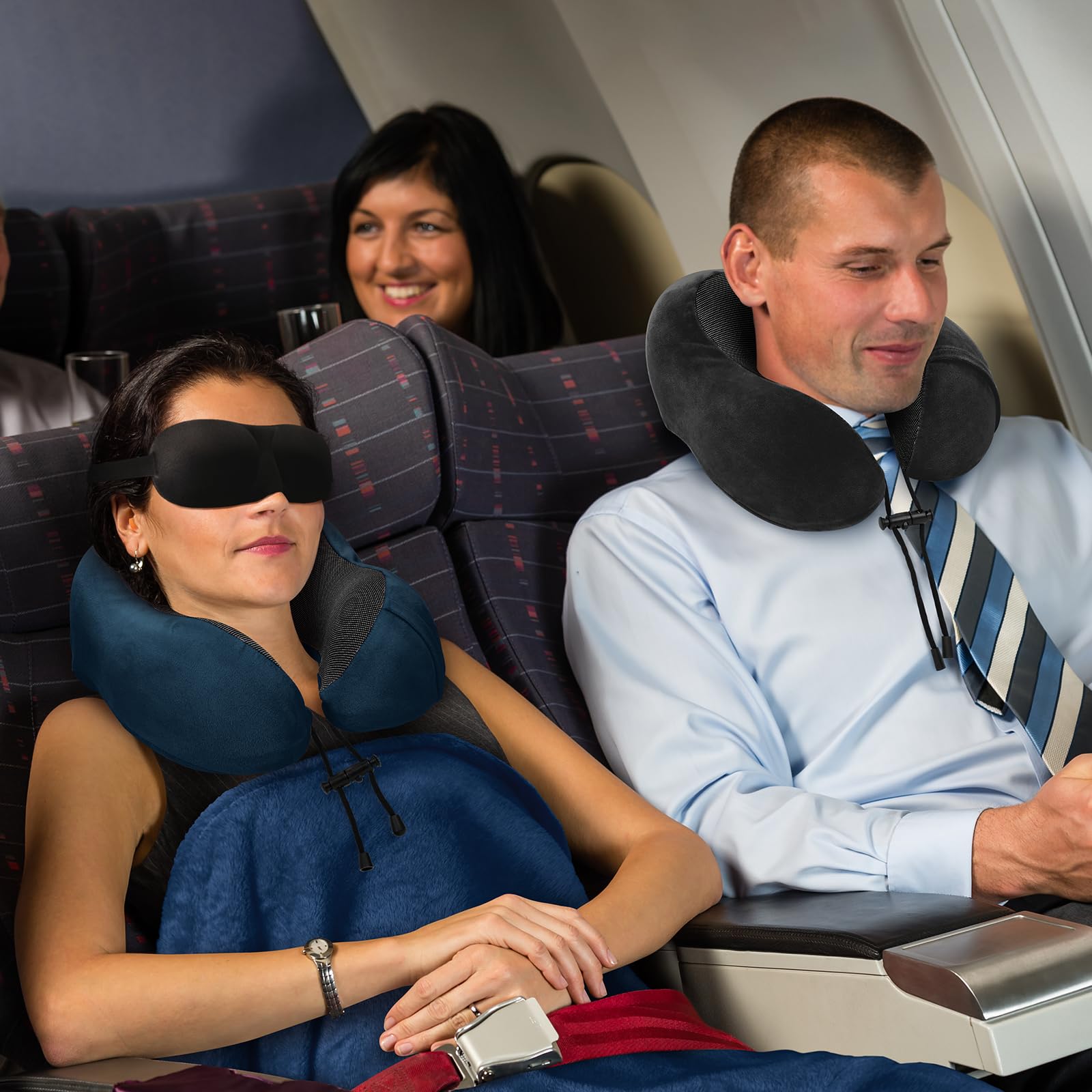 urnexttour pillow with side pocket design for easy access to essentials.
