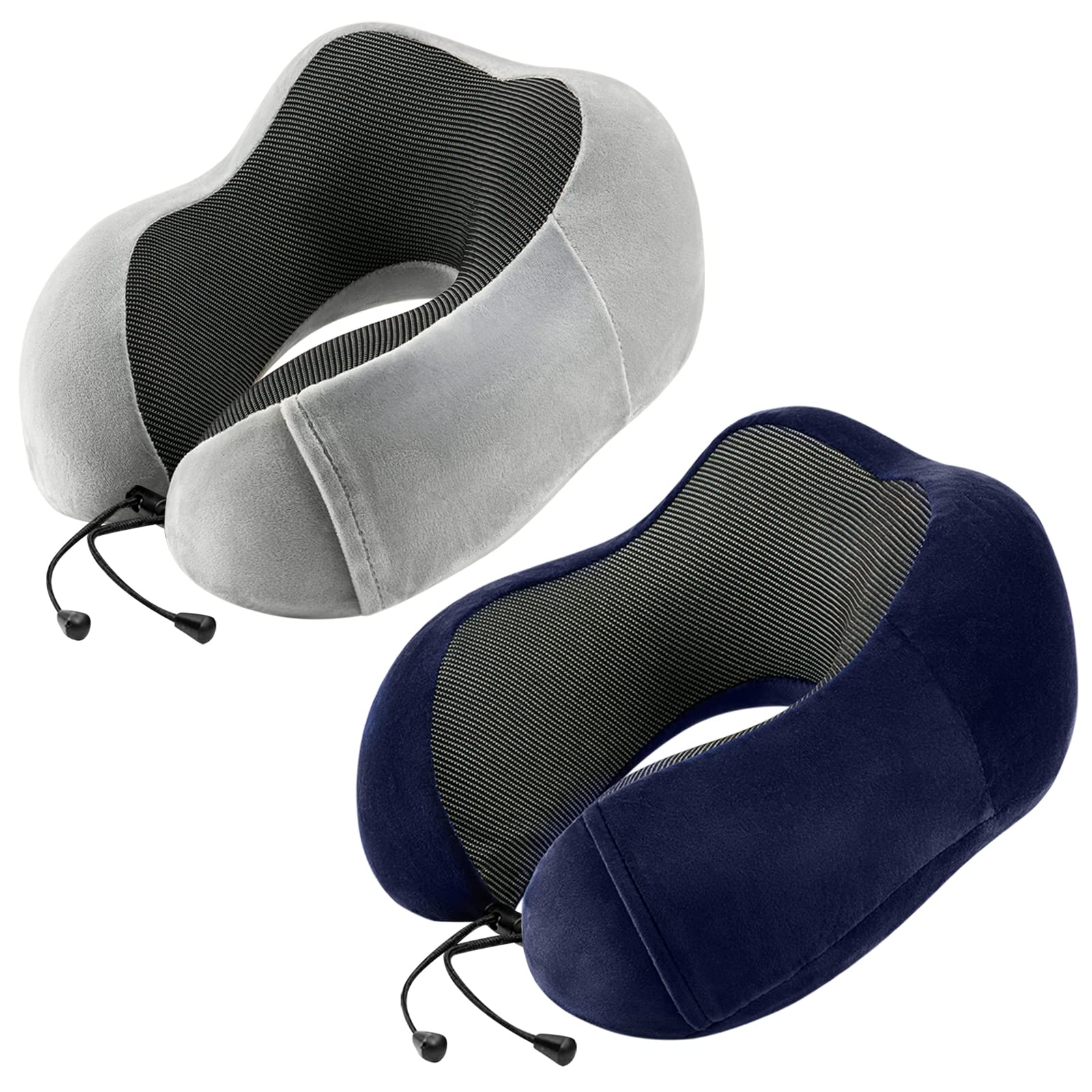 urnexttour travel pillow for airplane two-pack offers comfortable neck support during flights.