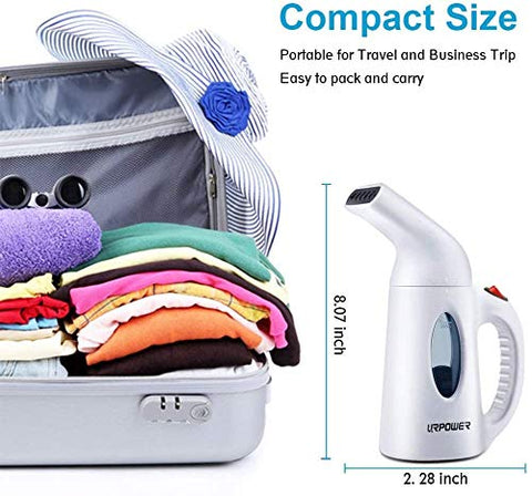 URPOWER garment steamer safety shut-off protects the steamer and fabrics.