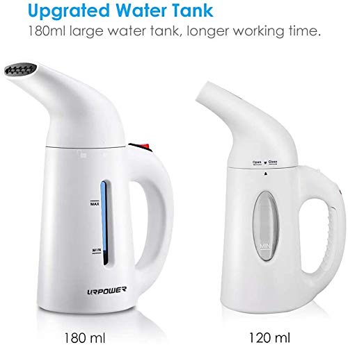 URPOWER Steamer in travel bag demonstrates on-the-go wrinkle maintenance.
