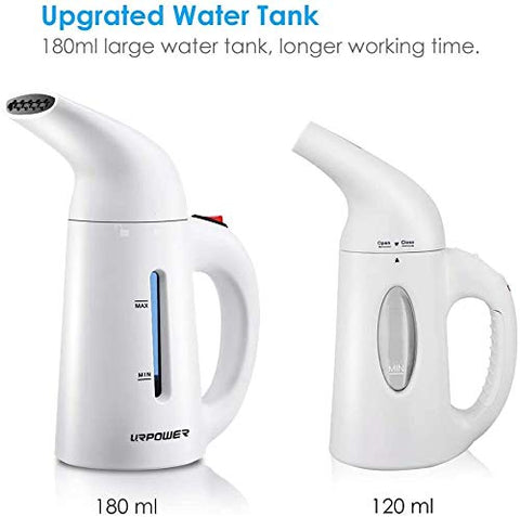 URPOWER Steamer in travel bag demonstrates on-the-go wrinkle maintenance.