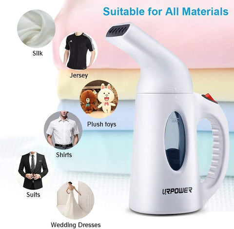 URPOWER travel-friendly steamer fits luggage for on-the-go styling.
