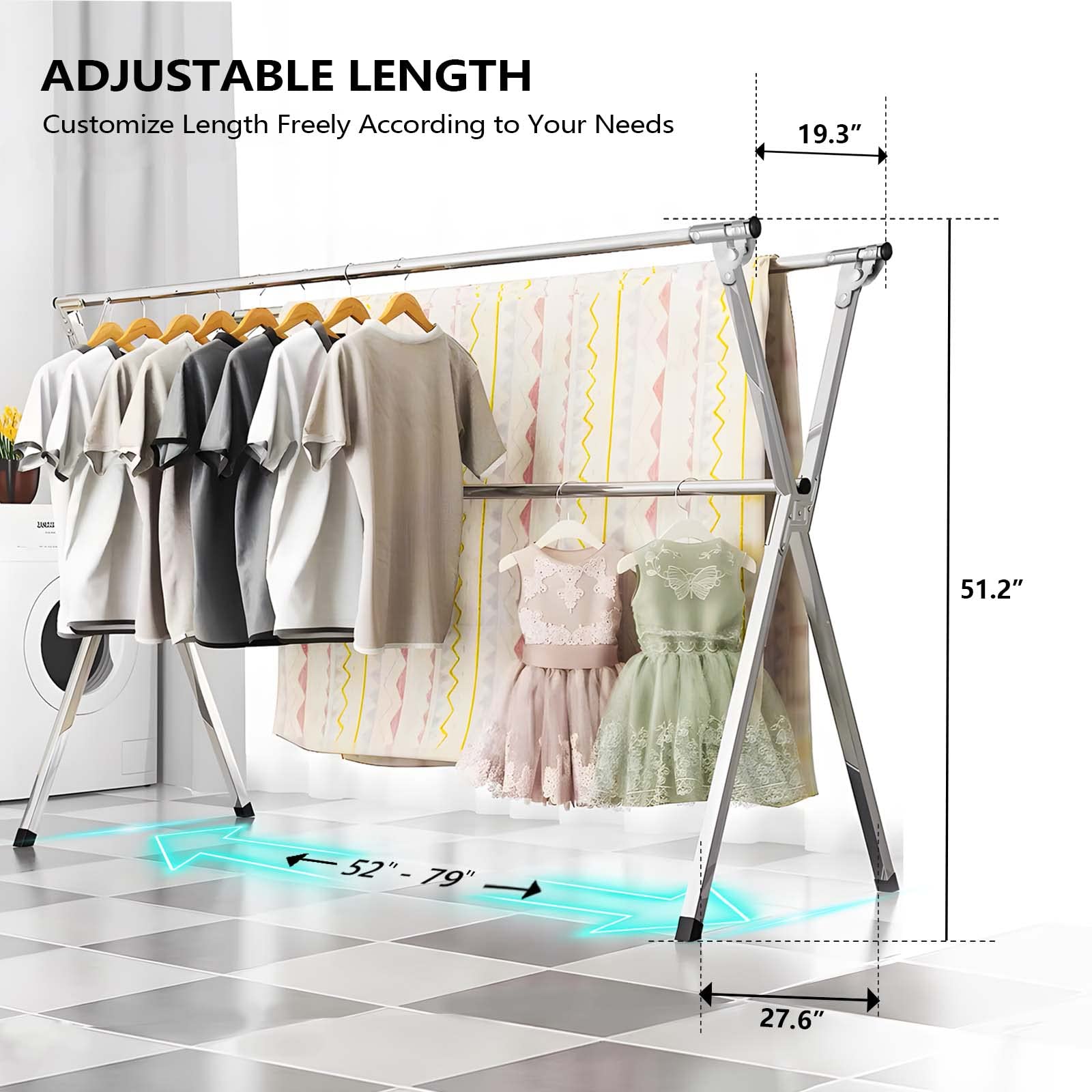 Foldable portable URYAN drying rack ideal for camping or RV drying