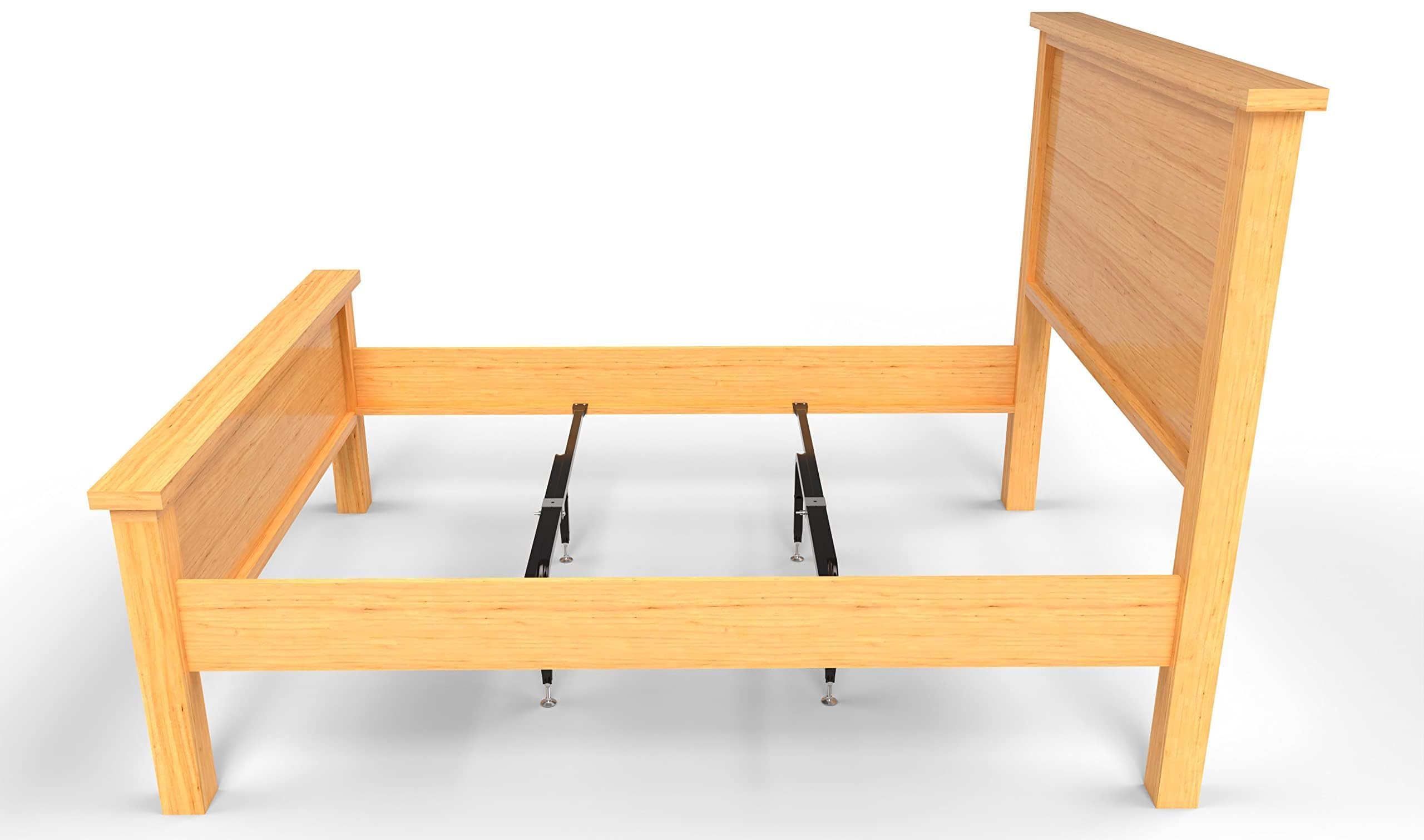 USA Bed Support Co. side rails stability image shows reinforced frame rigidity.