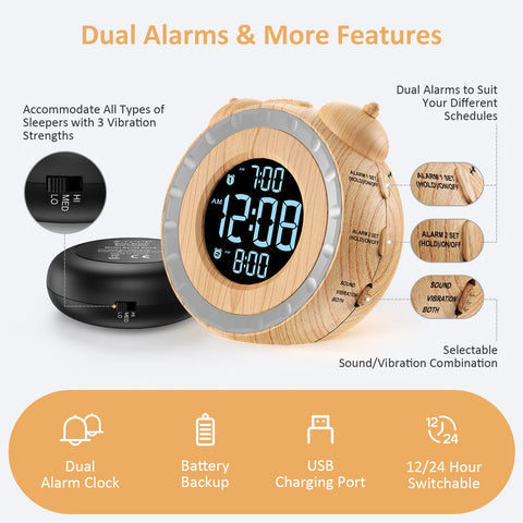 USCCE battery backup keeps time and alarms during outages.