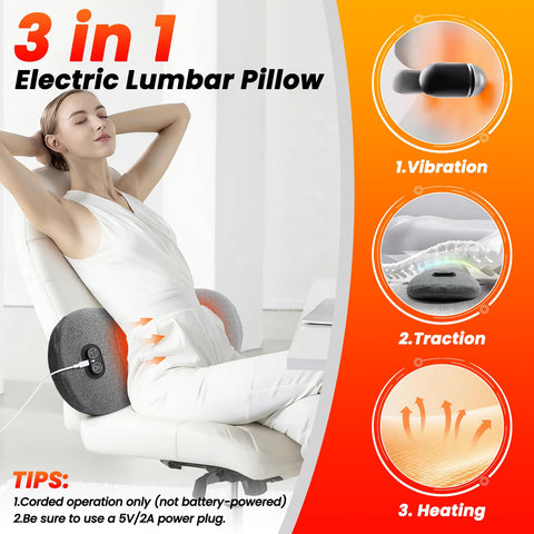 USECARA 3-in-1 lumbar pillow moisture-wicking fabric keeps you cool and dry.