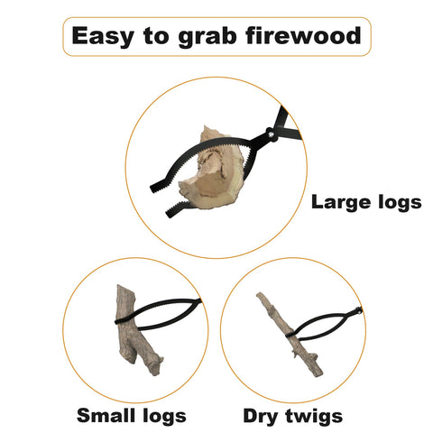 USENIOR serrated claws securely grip pencil-sized twigs to logs