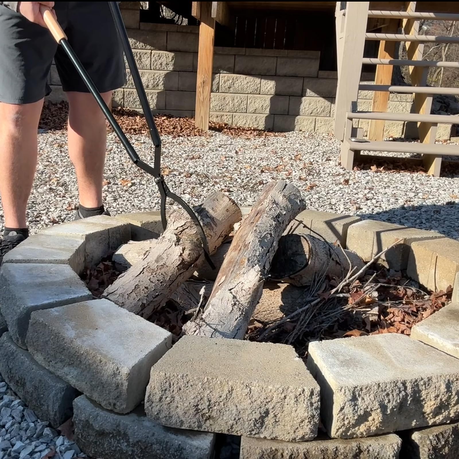 USENIOR portable fire tools ideal for camping and outdoor use