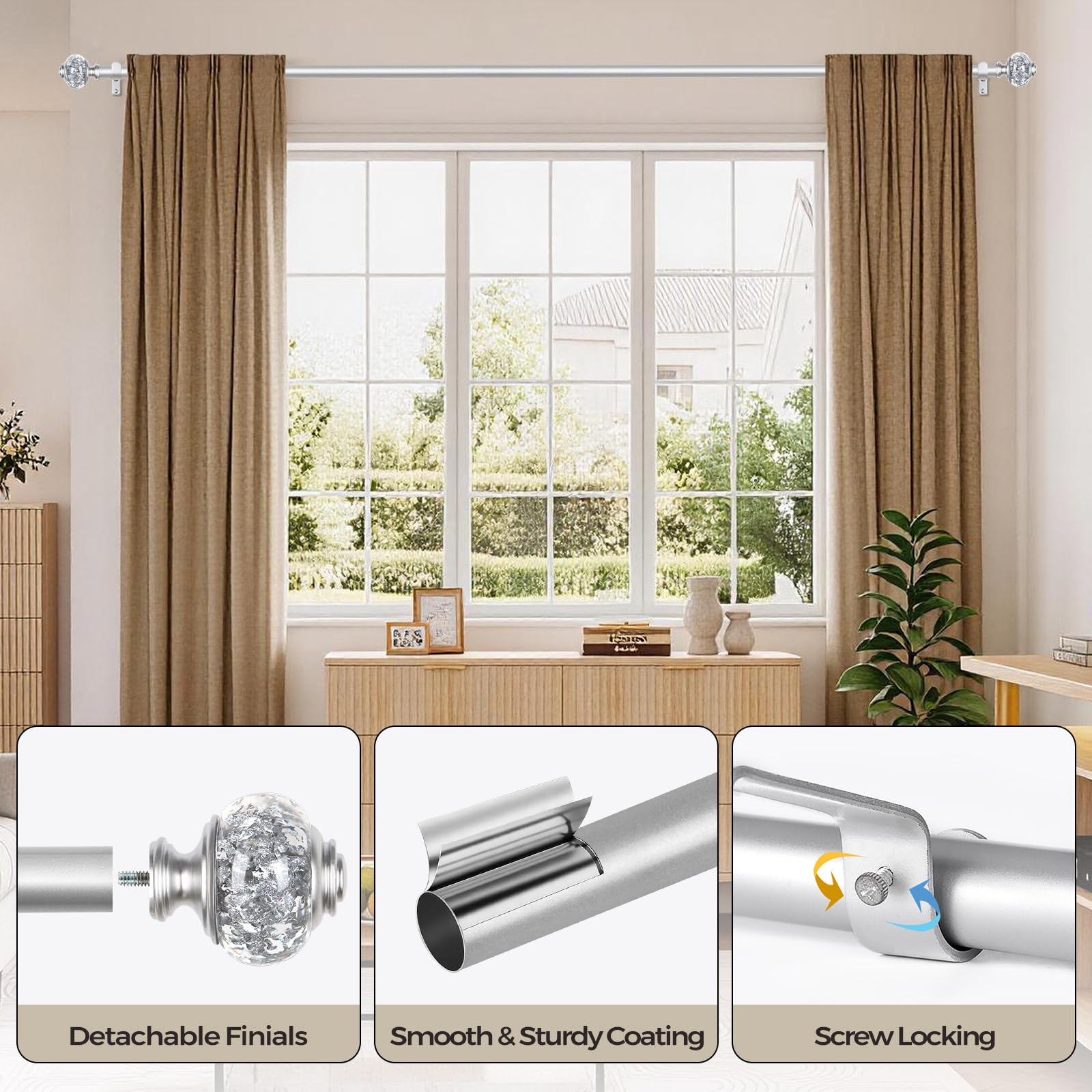 USFOOK bedroom setup enhances cozy, calm spaces.