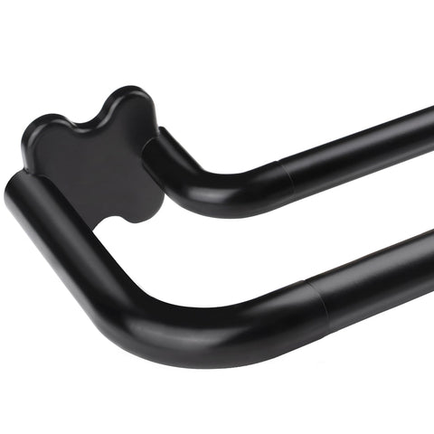 USFOOK blackout wrap-around rod on a window showing adjustable length for 32–58 inch openings