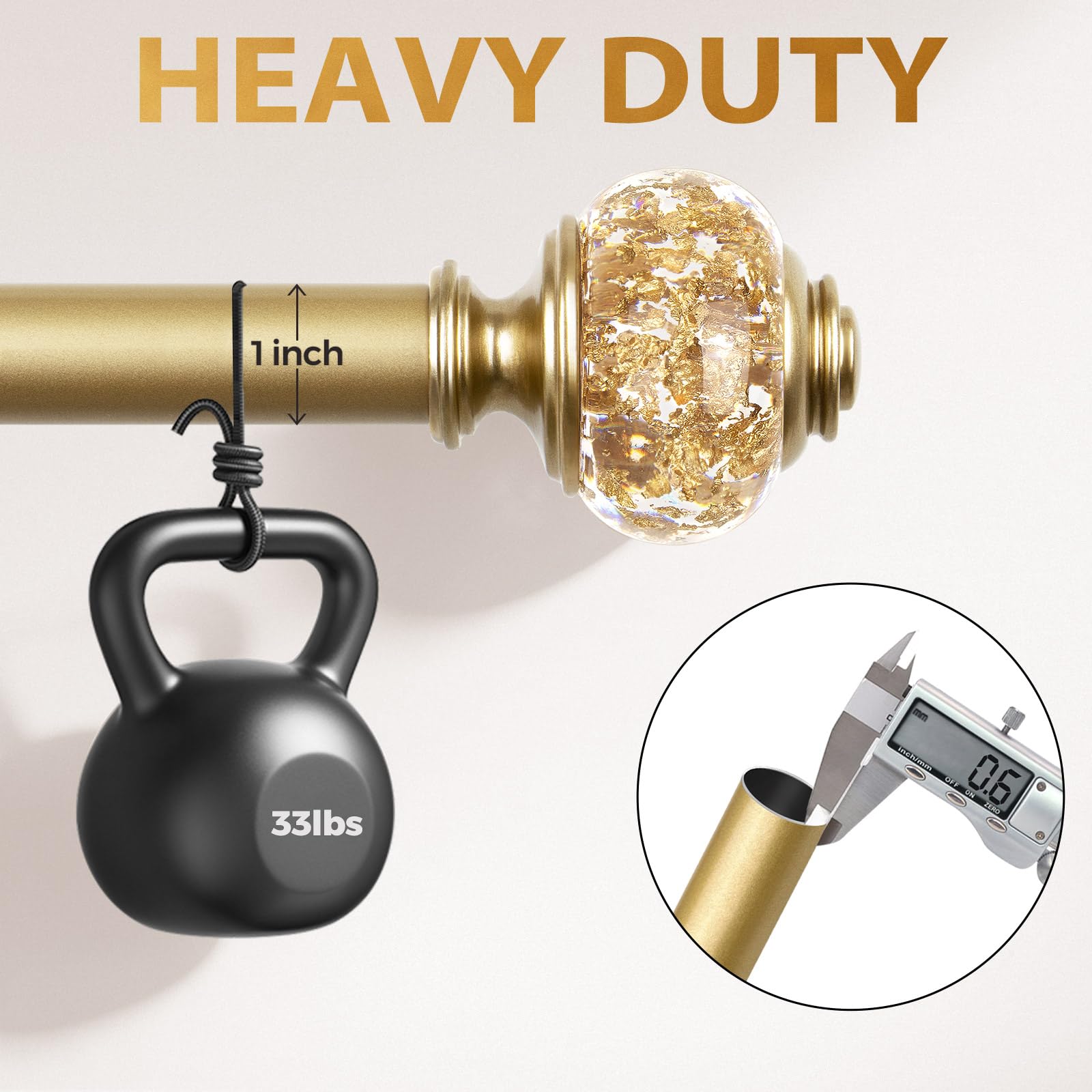 USFOOK heavy-duty construction provides sturdy support for heavier fabrics.