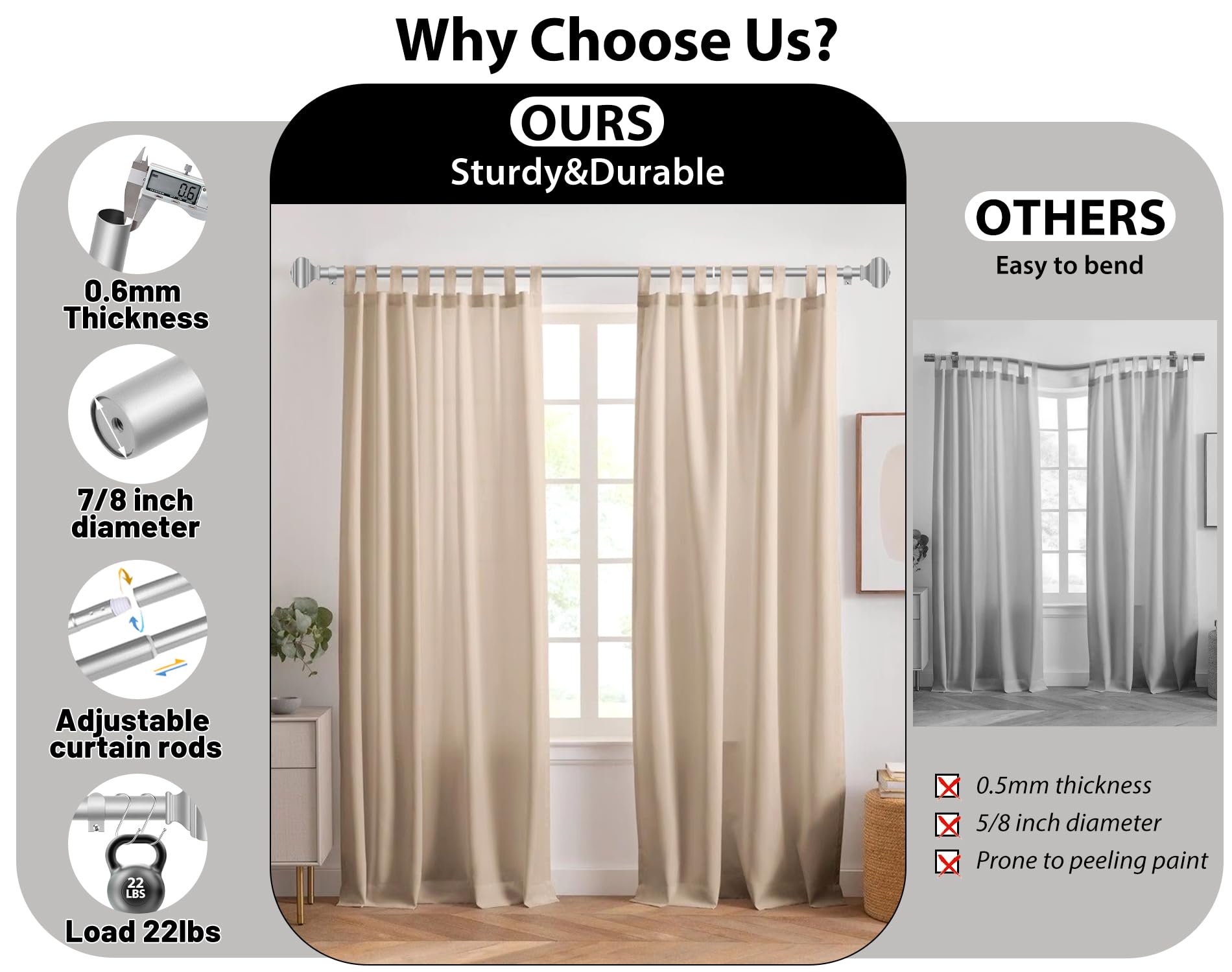 USFOOK brackets ensure quick, secure installation for versatile layouts.