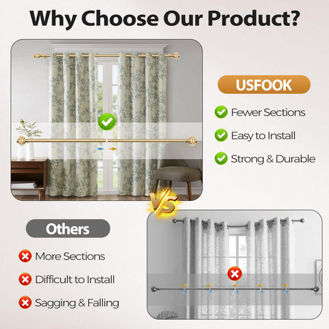 USFOOK gold translucent finials add refined flair to modern decor.