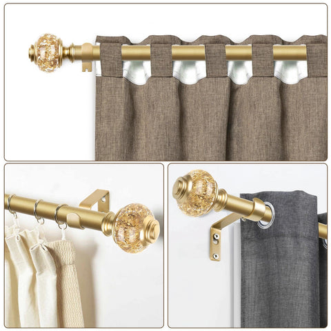 USFOOK heavy-drapery support up to 22 pounds for thicker fabrics.