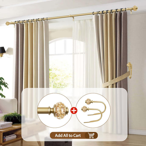 USFOOK heavy fabric support up to 22 pounds for thicker drapes.