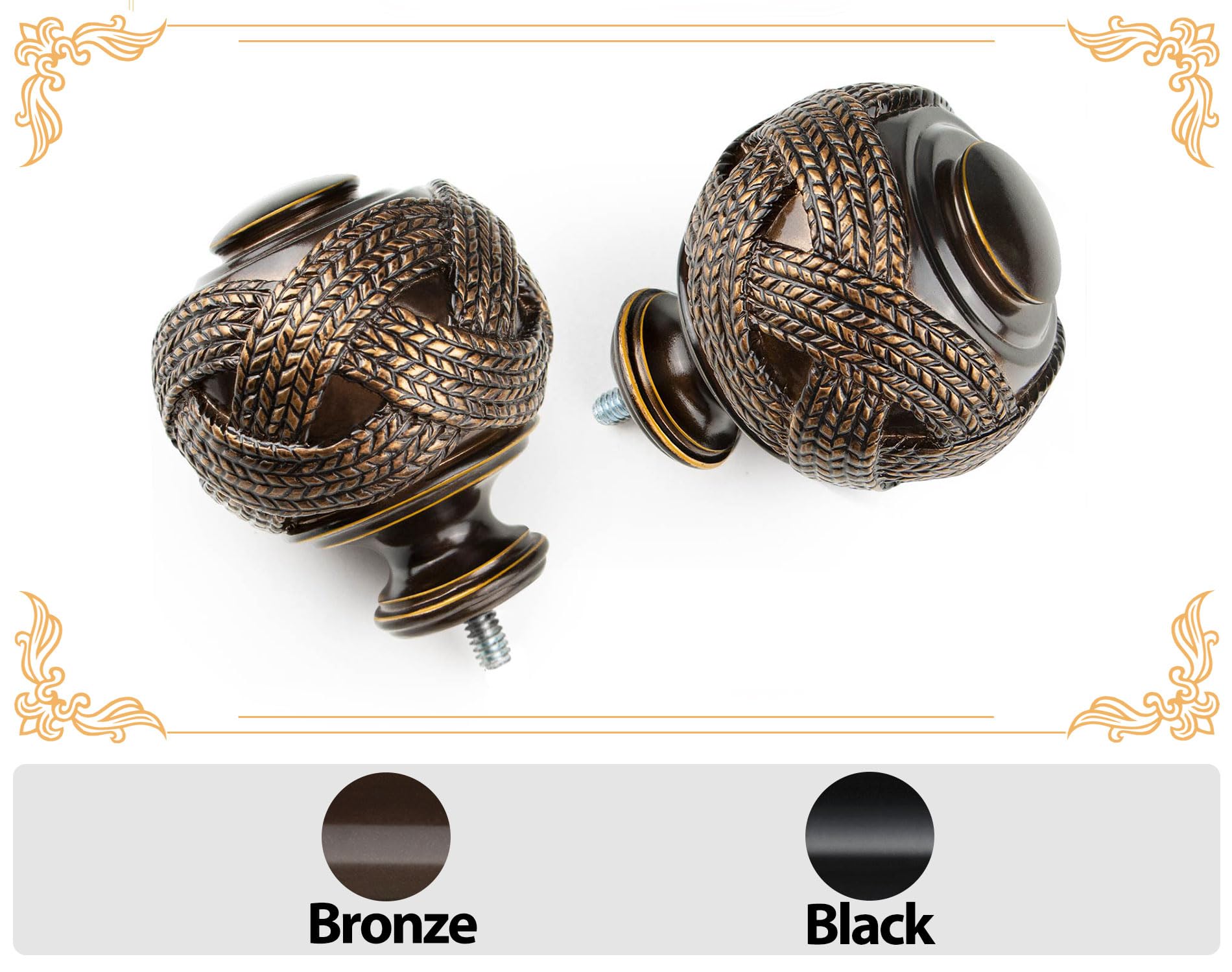 USFOOK telescoping curtain rod segments shown for seamless, gap-free sliding.