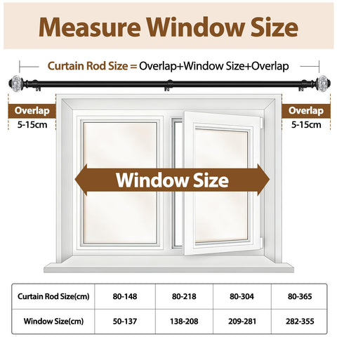 USFOOK 22 lb weight capacity suitable for grommet curtains and heavier drapes.
