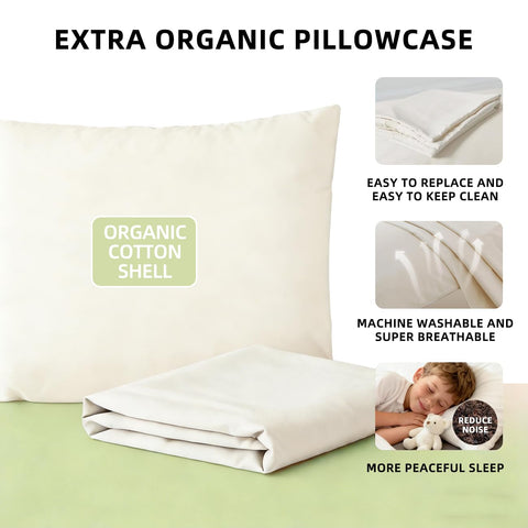 USlixury buckwheat pillow zipper detail for easy height customization
