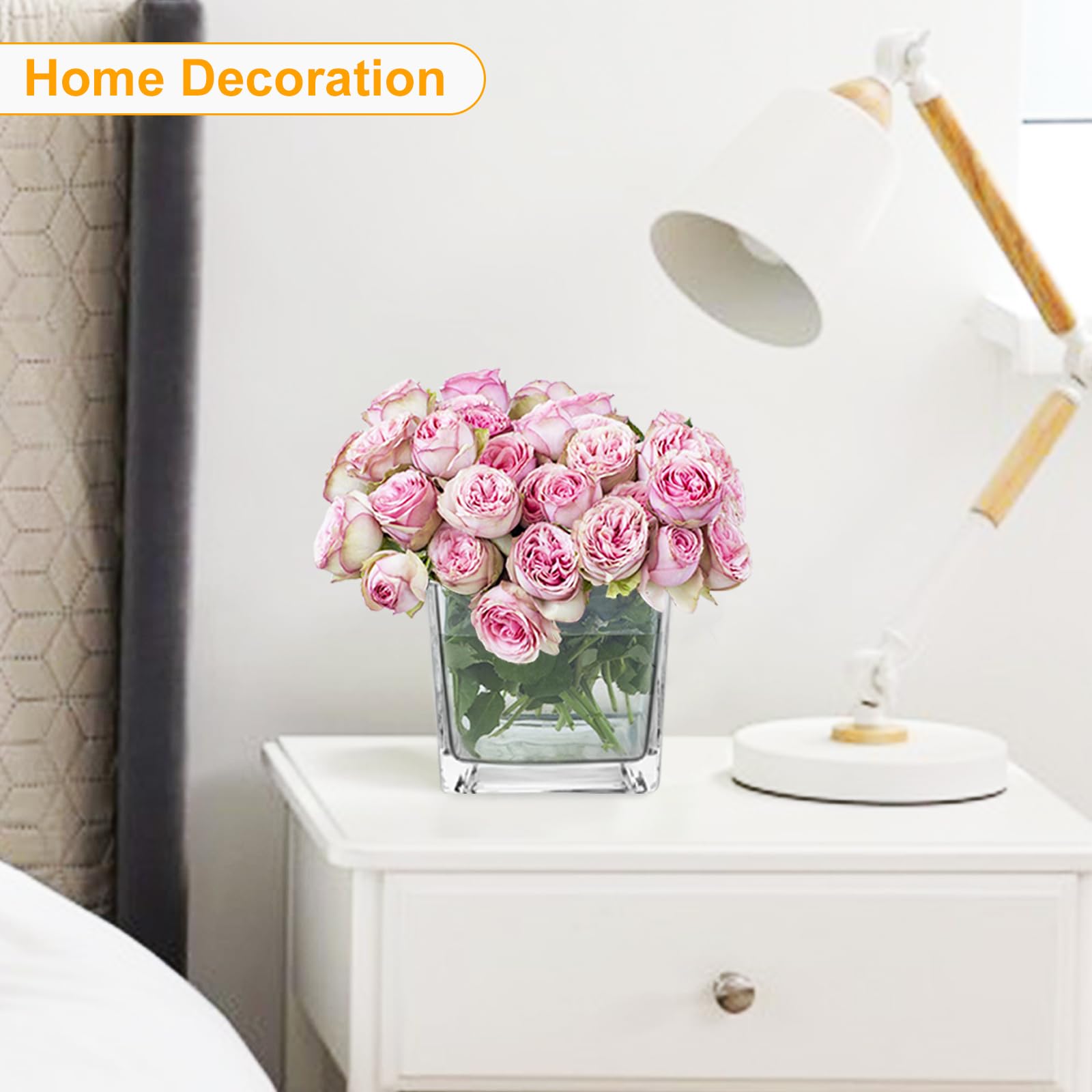 UrSpeedtekLive cube vase candle holder ideas for ambience.