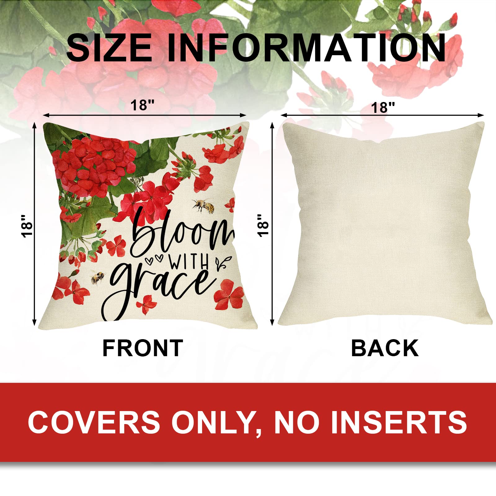 Ussap sweet-home floral bloom pillow cover enhances spring vibes on couch