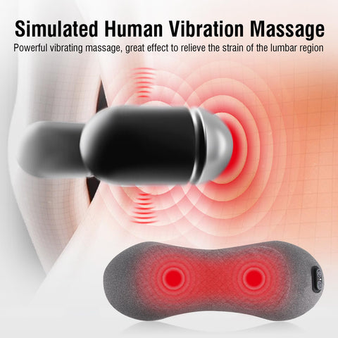 USUIE lumbar pillow provides gentle heat therapy to warm and relax