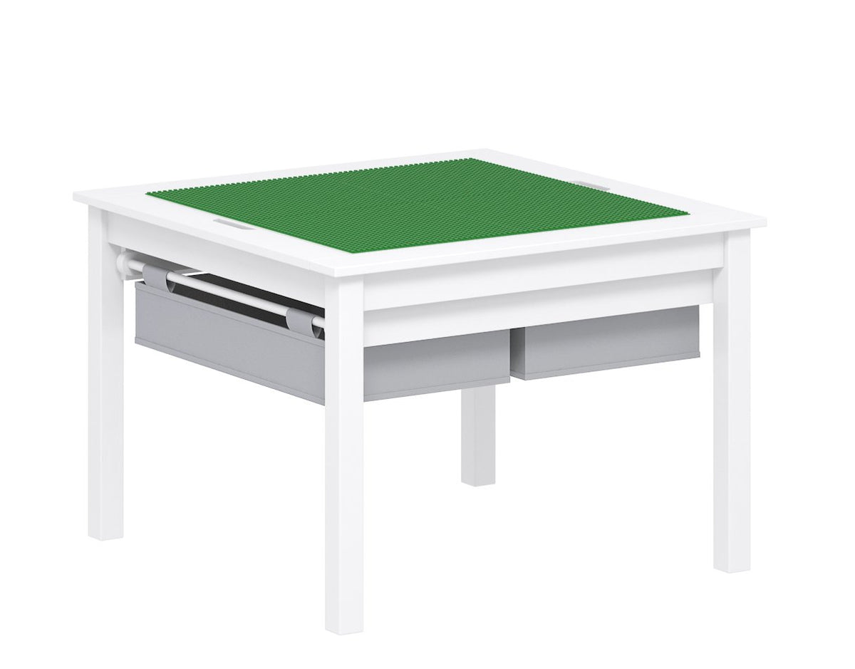 UTEX 2-in-1 kids table front view with durable white finish for everyday play.