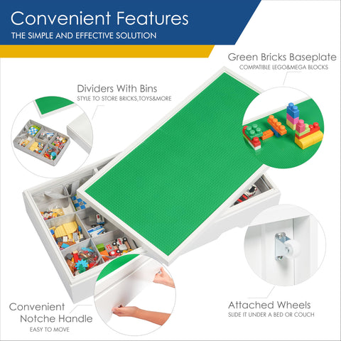 UTEX wheels enable easy mobility, ideal for repositioning the table.