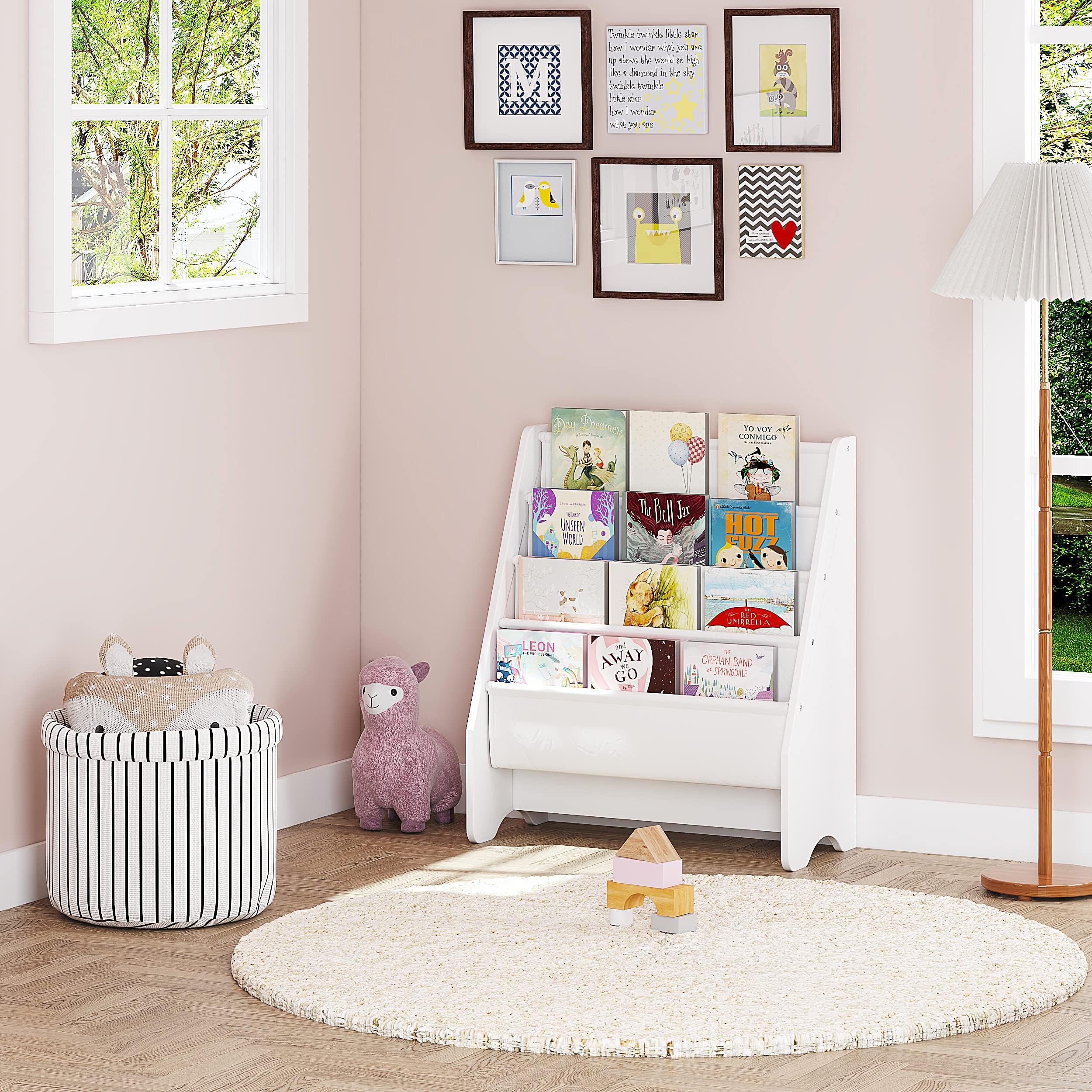 UTEX Bookshelf soft cotton shelves protect books while keeping them accessible.