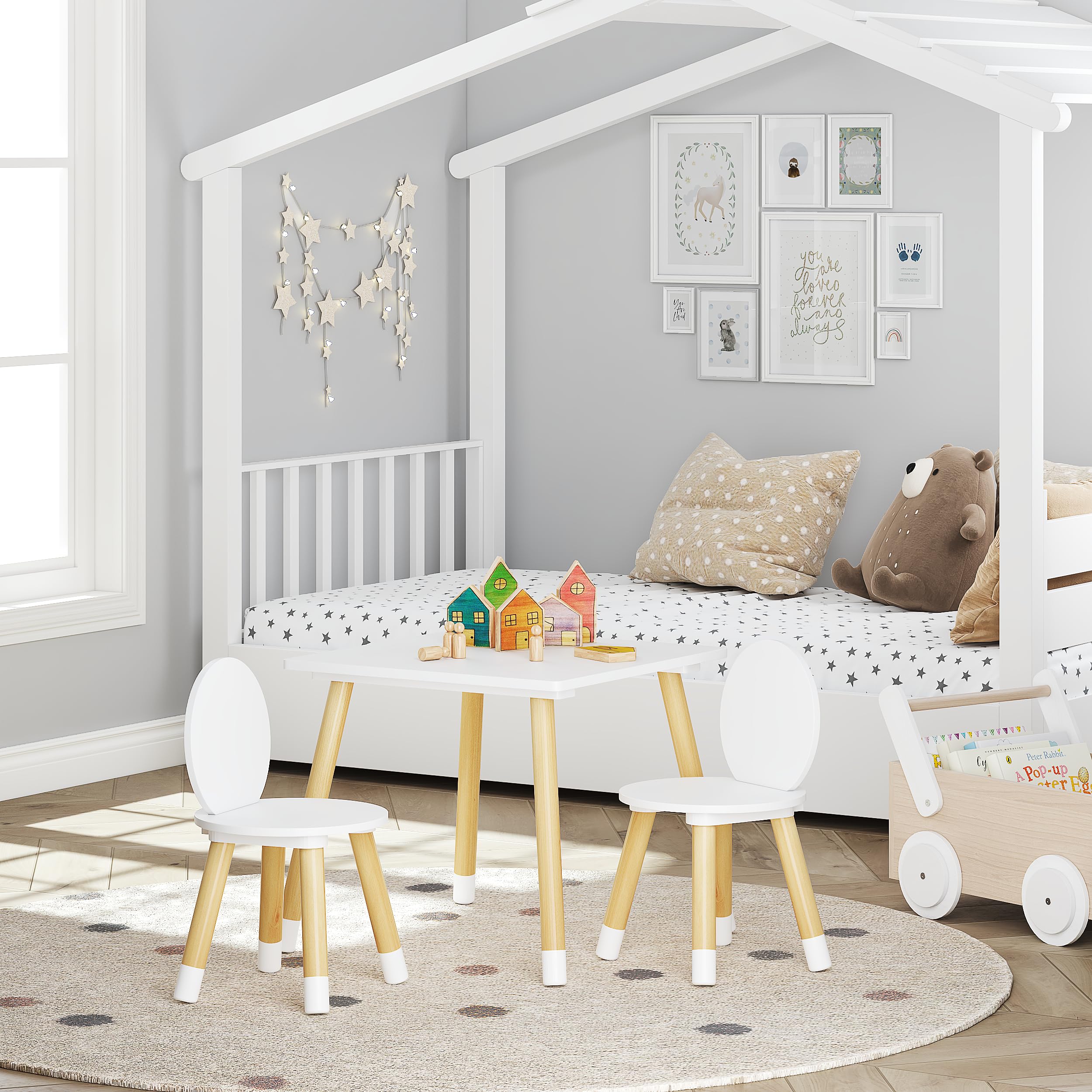 Durable UTEX wood construction designed for daily kid use
