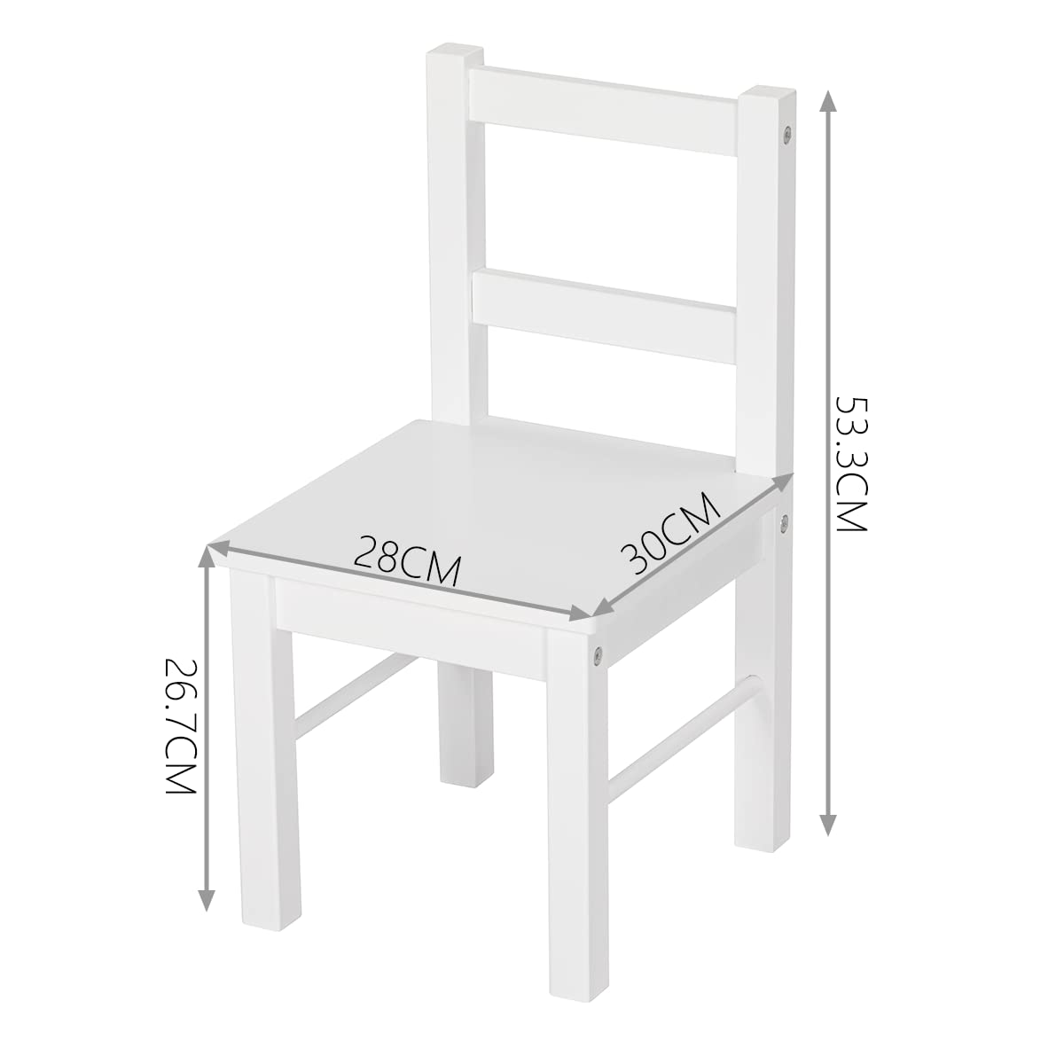 Durable solid wood construction ensures long-lasting performance in playrooms.