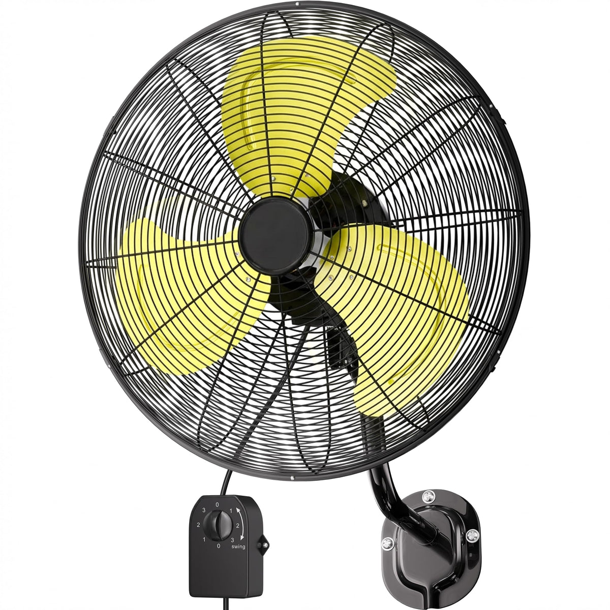 Uthfy 20-inch wall mount fan front view delivering 7200 CFM for large spaces