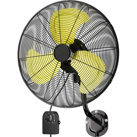 Uthfy 20-inch wall mount fan front view delivering 7200 CFM for large spaces