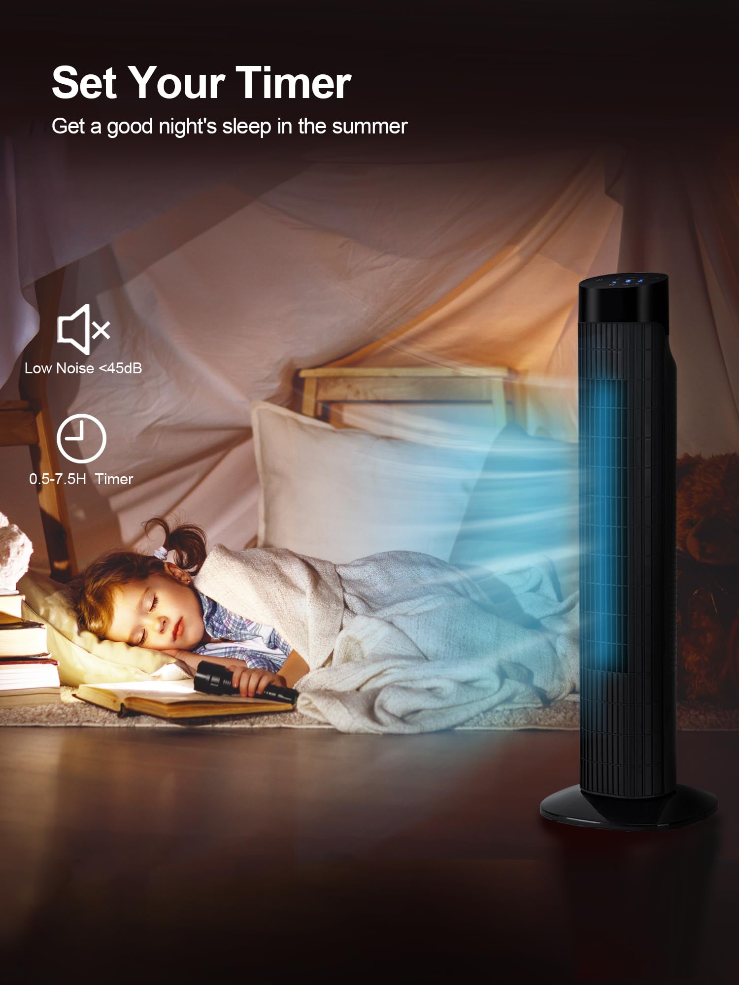Uthfy quiet operation reaches 25 dB for peaceful rooms.