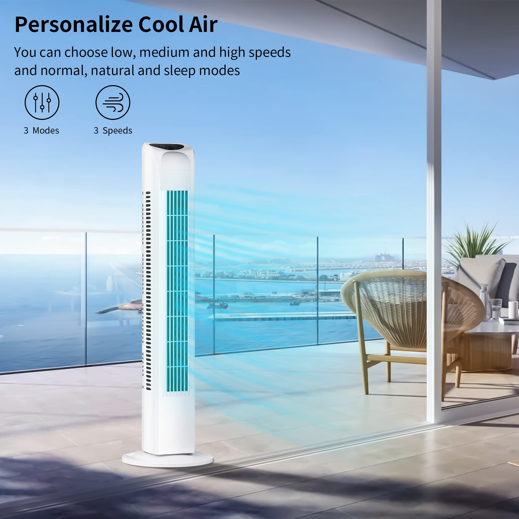 Uthfy 7.5 hour timer allows worry-free bedtime cooling and energy savings.