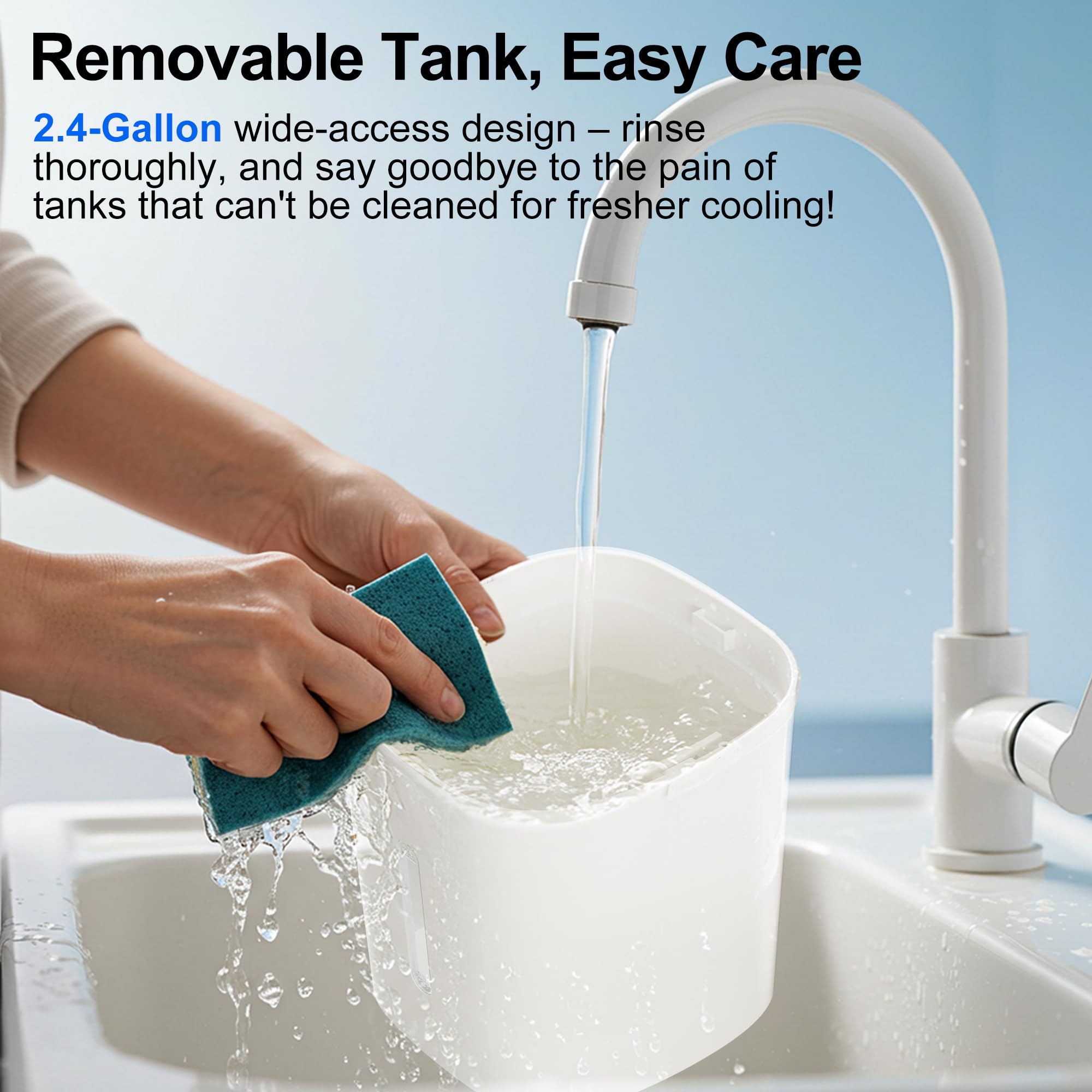 Uthfy water tanks and ice packs enabling extended cooling