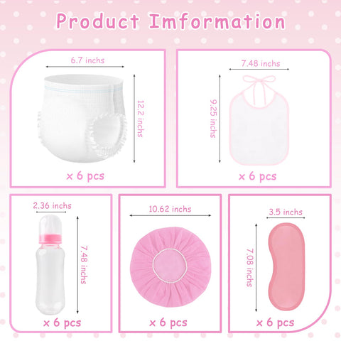 UTOUMON adult diapers pink for humorous baby shower challenges.