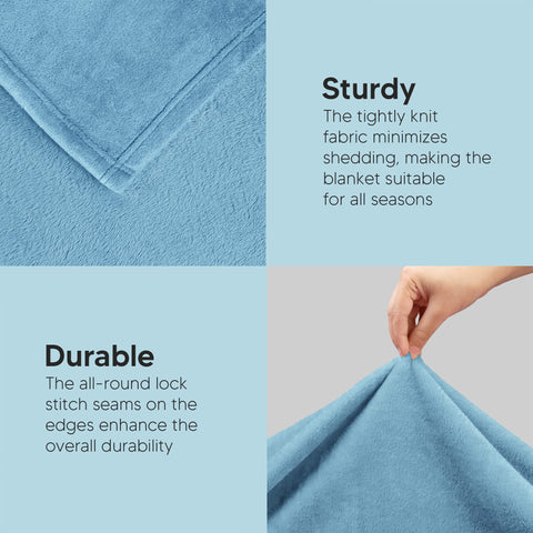 Utopia Bedding 1-inch hem with reinforced stitching ensures durability