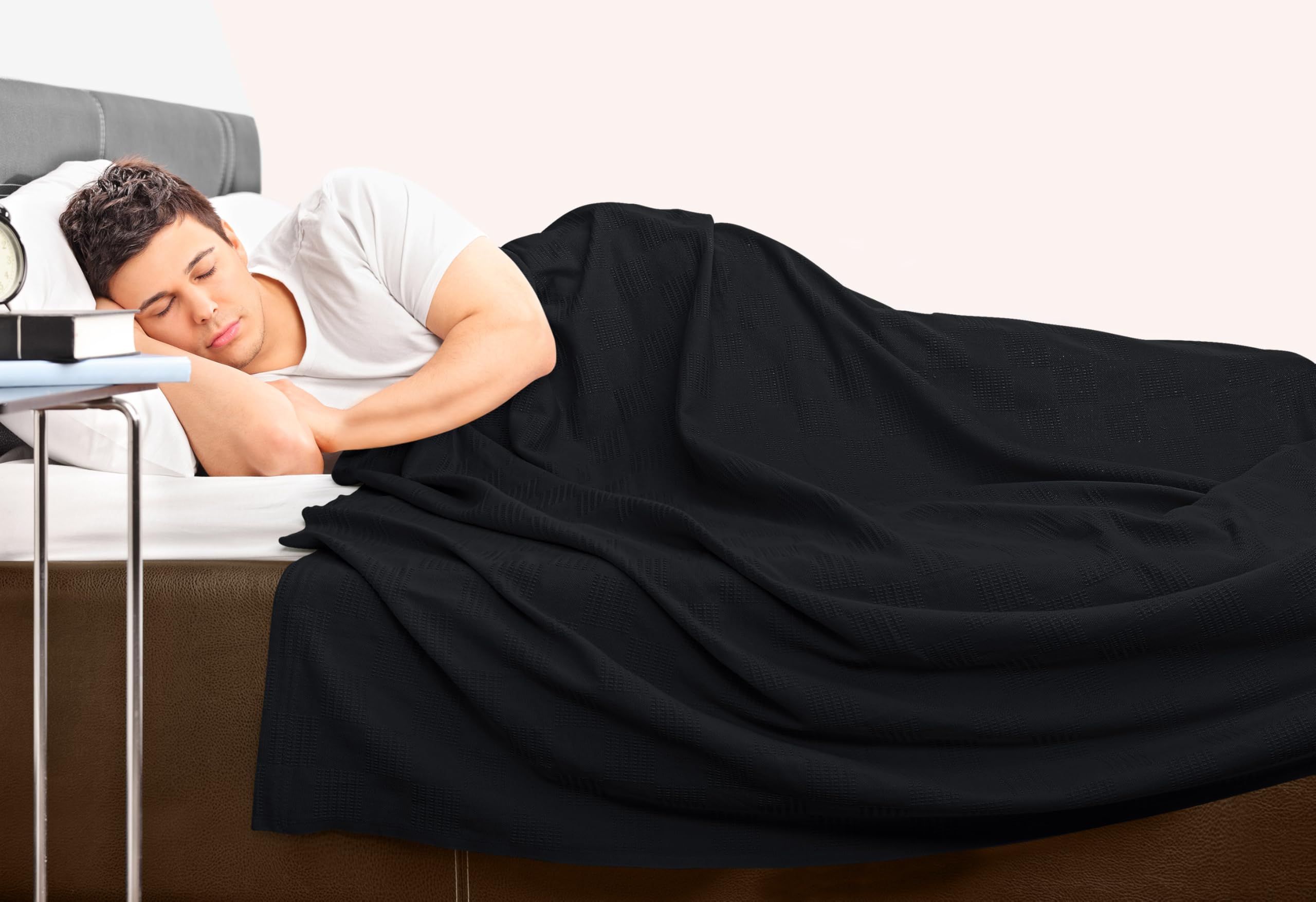 Utopia Bedding thermal blanket spread on couch ideal for relaxing evenings