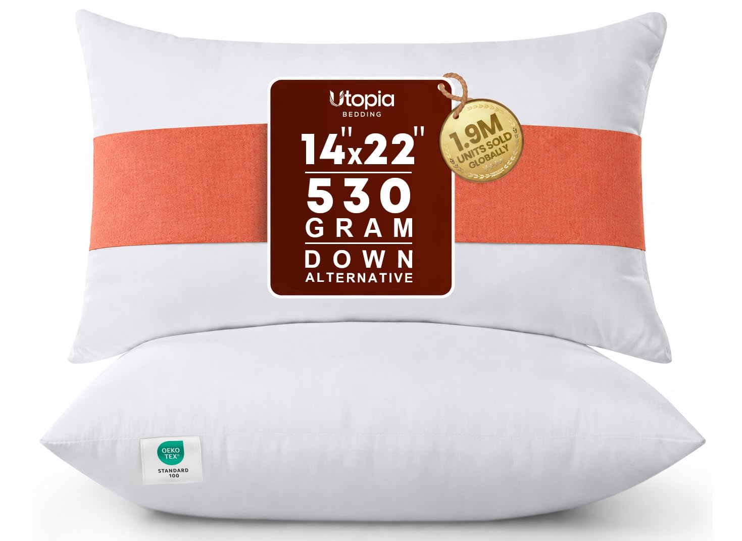Utopia Bedding 14x22 pillow inserts, packaged and ready for refresh