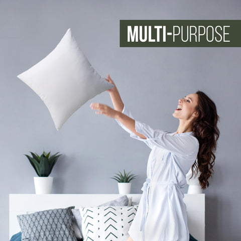 Utopia Bedding 2-in-1 insert provides back support on sofa or desk.